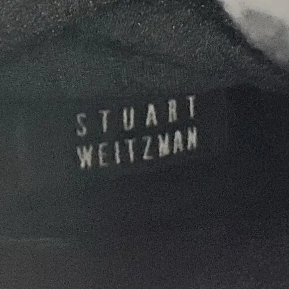 Stuart Weitzman Boots Black Suede Tall Knee High Heeled Women's 7.5 - Picture 5 of 11